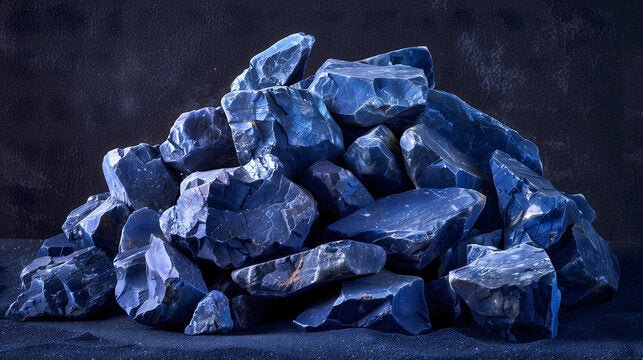 COBALT STONE Wedding Rings - How Earthy Materials Like Colorful Stones Can Symbolize Your Unique Love Story - Minter and Richter Designs