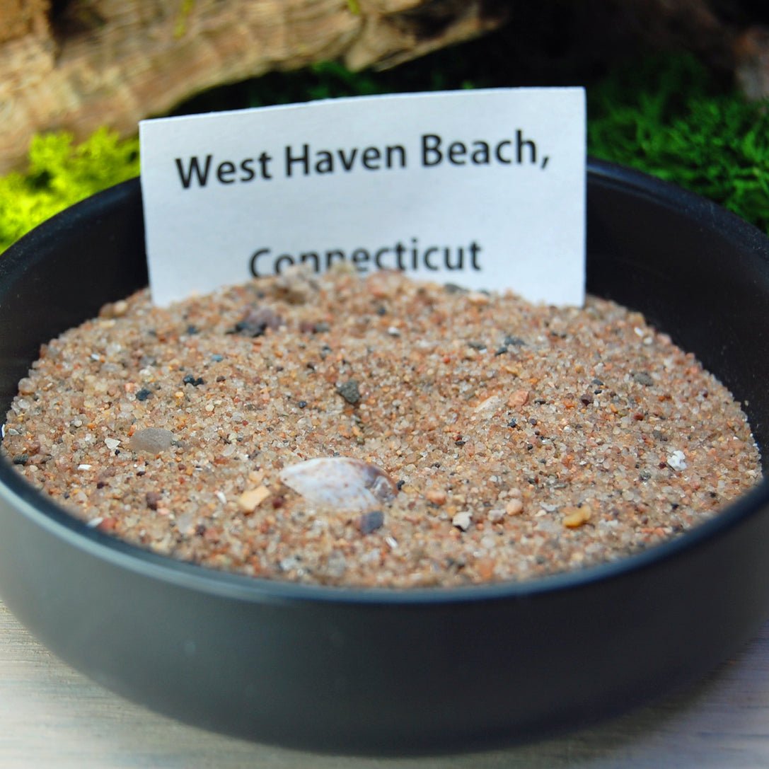 CONNECTICUT Beach Sand Wedding Rings - How Earthy Materials Like Sand, Dirt and Rocks Can Symbolize Your Unique Love Story - Minter and Richter Designs
