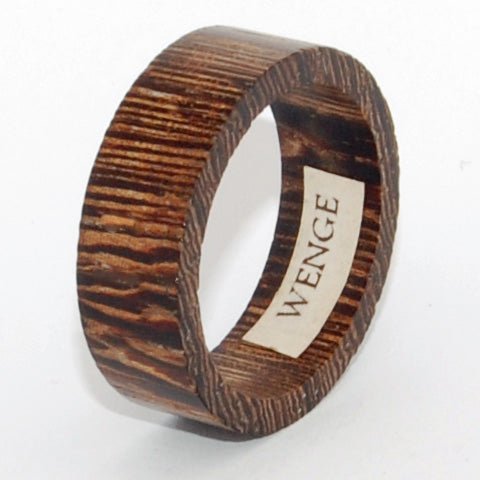 WENGE WOOD Wedding Rings - How Earthy Materials Like Wood, Dirt and Rocks Can Symbolize Your Unique Love Story - Minter and Richter Designs