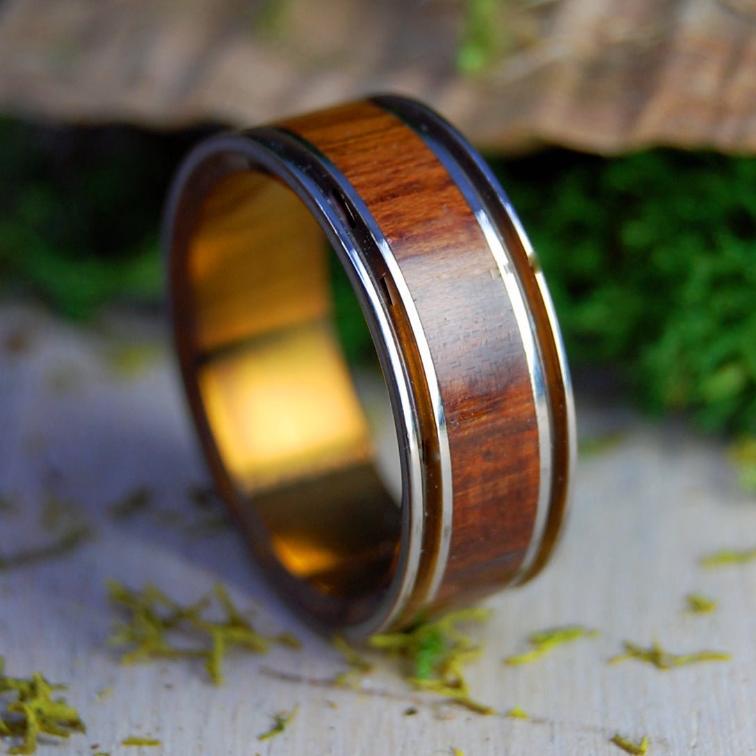 What is a PINSTRIPED Edge on a Titanium Wedding Ring? - Minter and Richter Designs