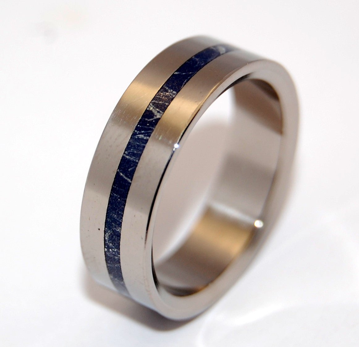 A Little Of You | Men's Meteorite, Mokume Gane & Titanium Wedding Ring - Minter and Richter Designs