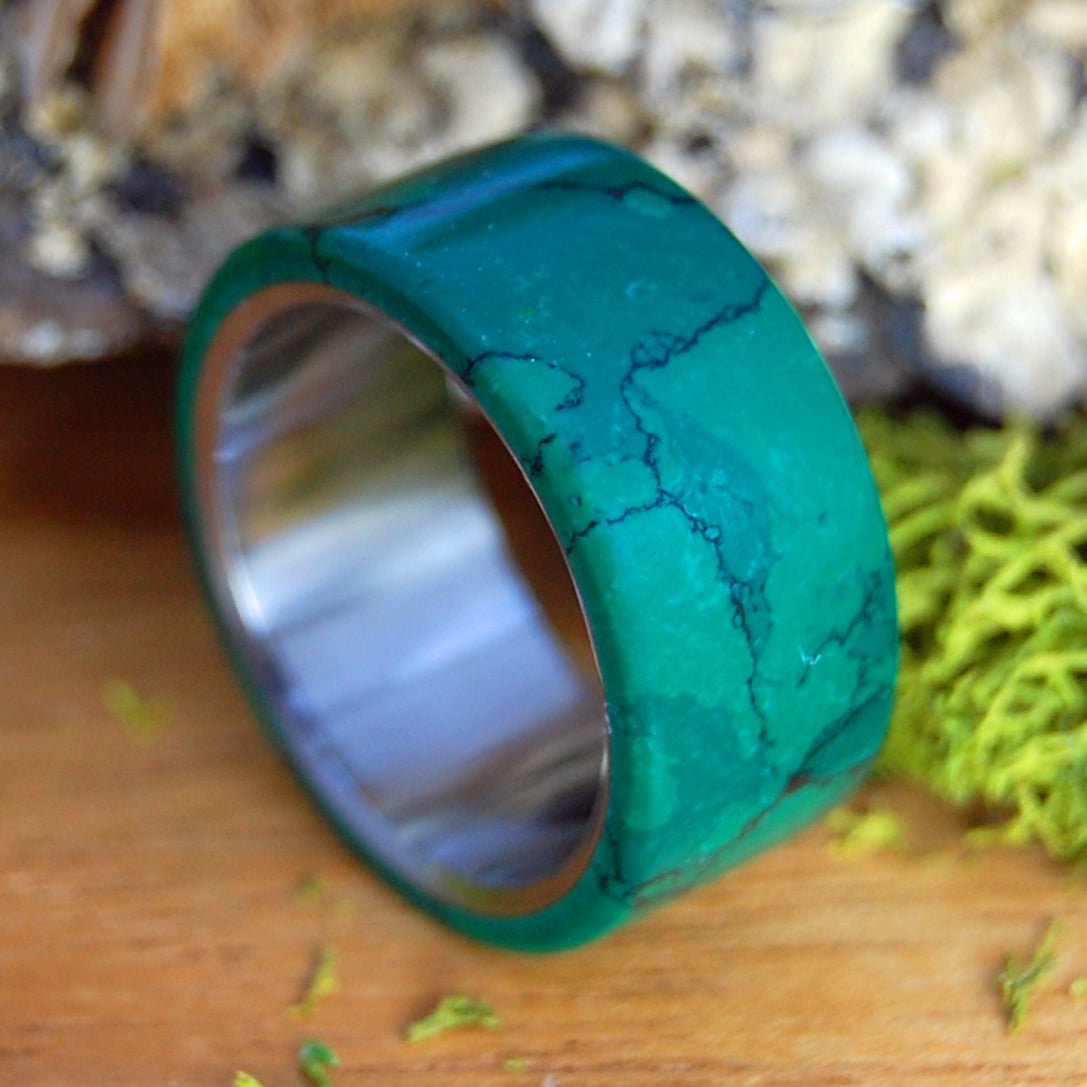 ALL I WANT IS YOU AND JADE WIDE | Men's Jade & Titanium Wedding Ring - Minter and Richter Designs