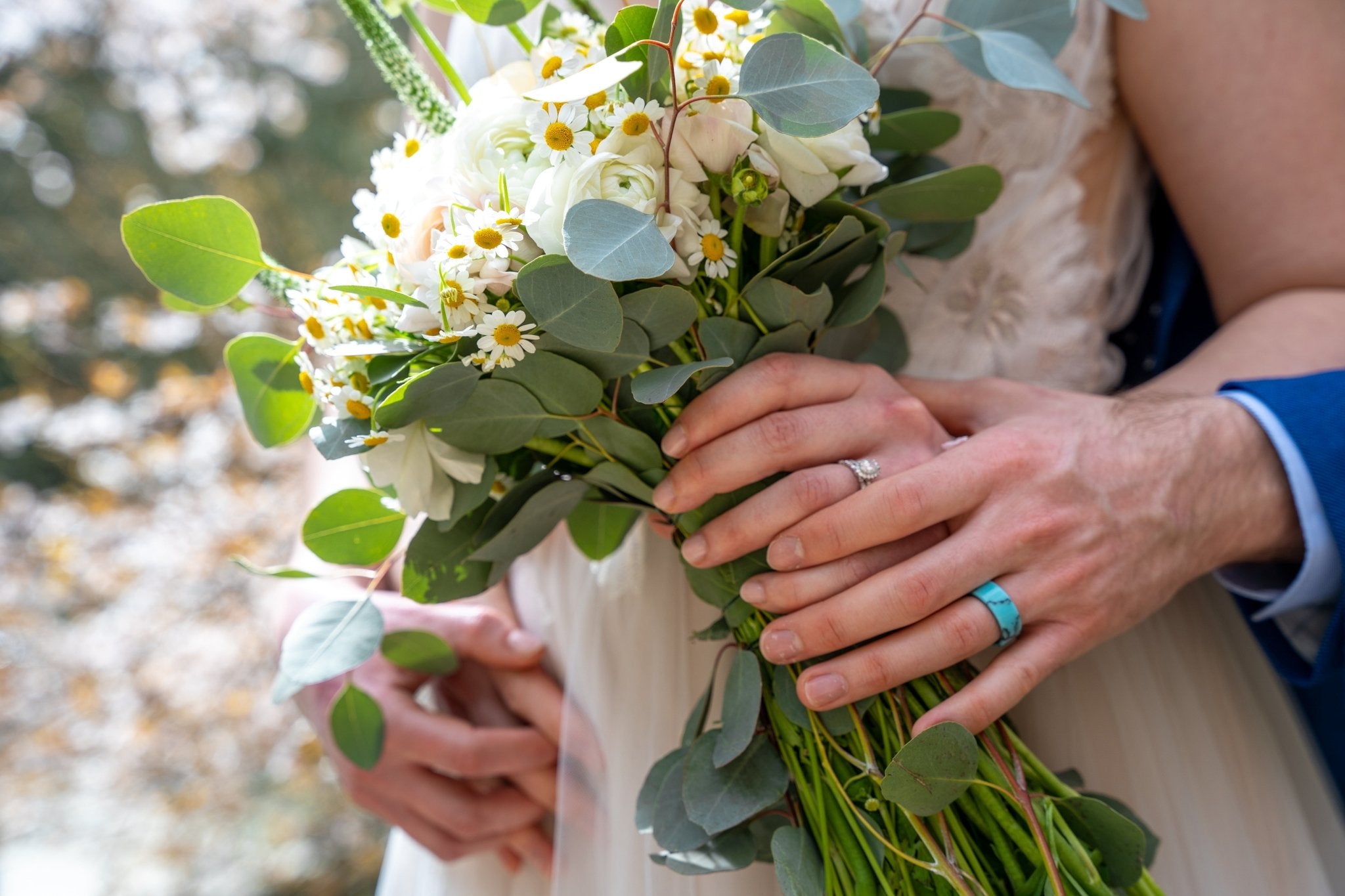ALL I WANT IS YOU AND TURQUOISE | Men's Turquoise & Titanium Wedding Ring - Minter and Richter Designs