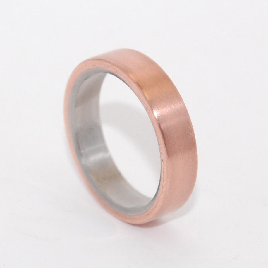 Allemande | Men's Copper & Titanium Wedding Ring - Minter and Richter Designs