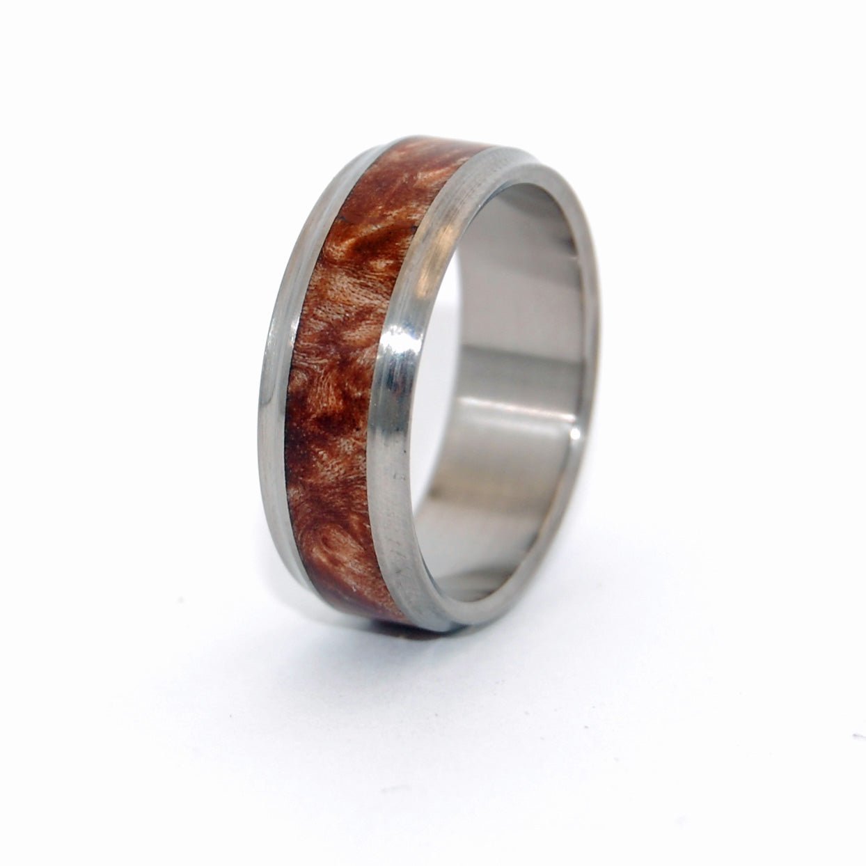 Amboyna Windham | Men's Amboyna Wood Wedding Ring - Minter and Richter Designs