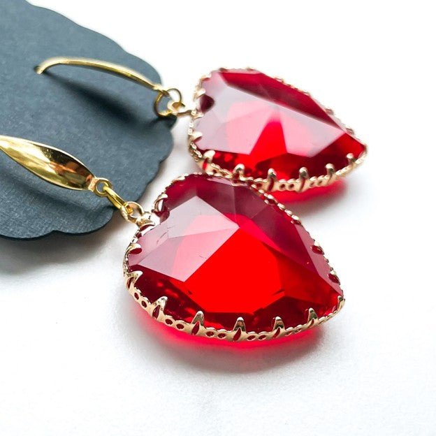 ARDENT RICHEST RUBY | Handmade Earrings - Minter and Richter Designs