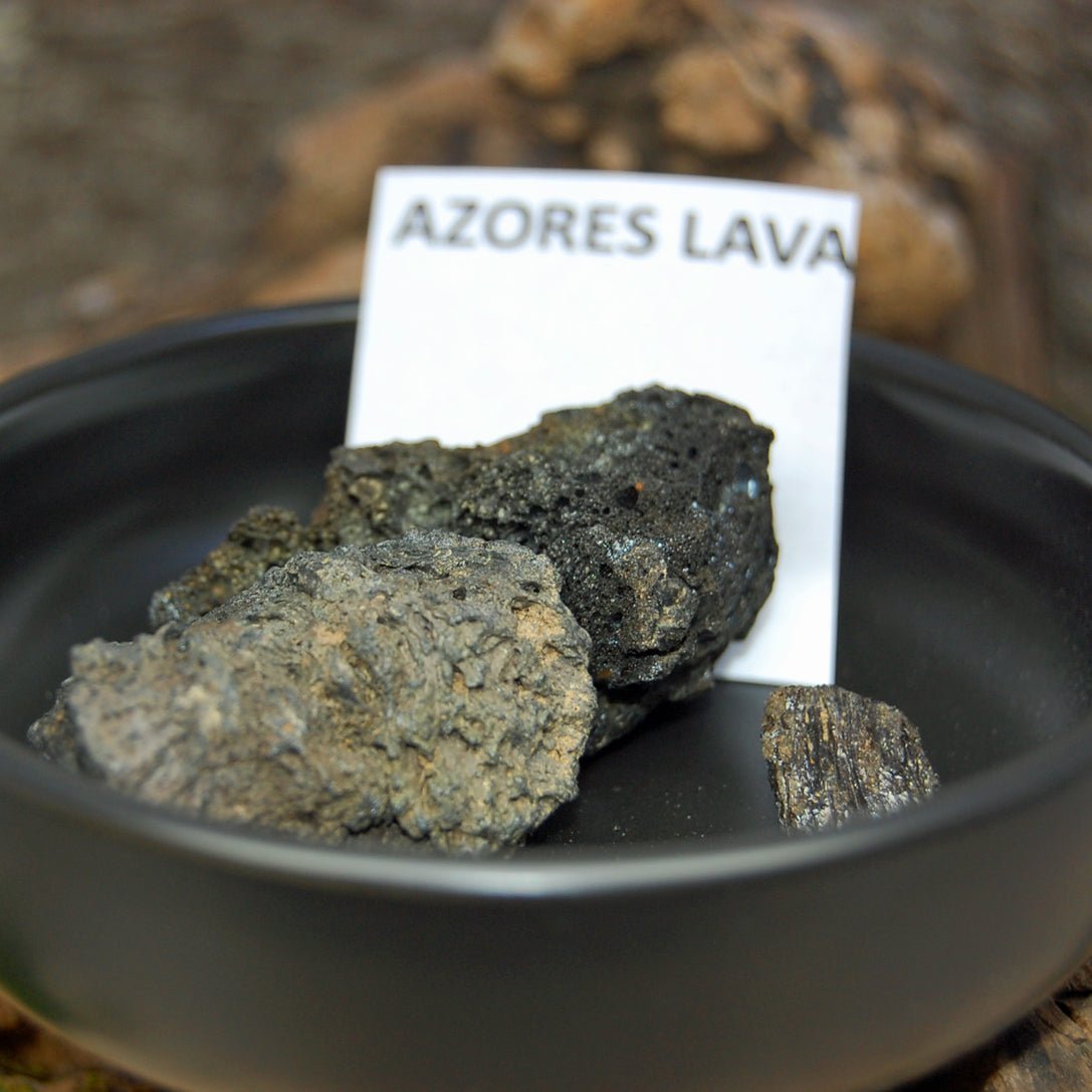 Azores Lava Tube | Men's Onyx Stone, Azores Lava & Titanium Wedding Ring - Minter and Richter Designs