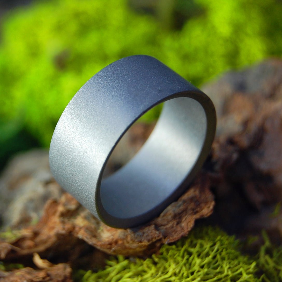 Blasted and Naked | Size 9.5 At 9.5mm | Titanium Wedding Ring | On Sale - Minter and Richter Designs