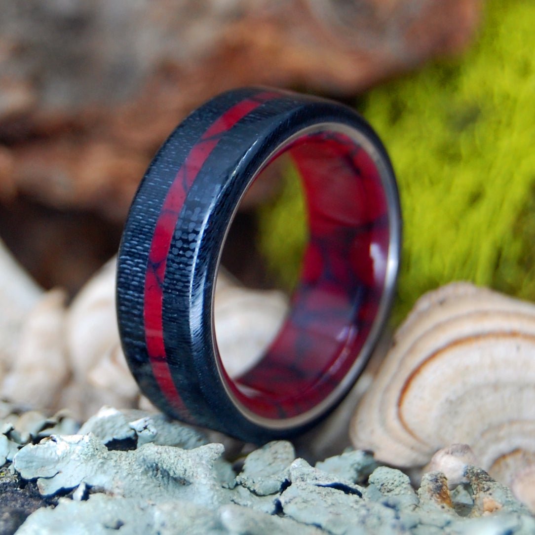 Minter Richter BLOOD RED AND CARBON FIBER Blood Red Jasper