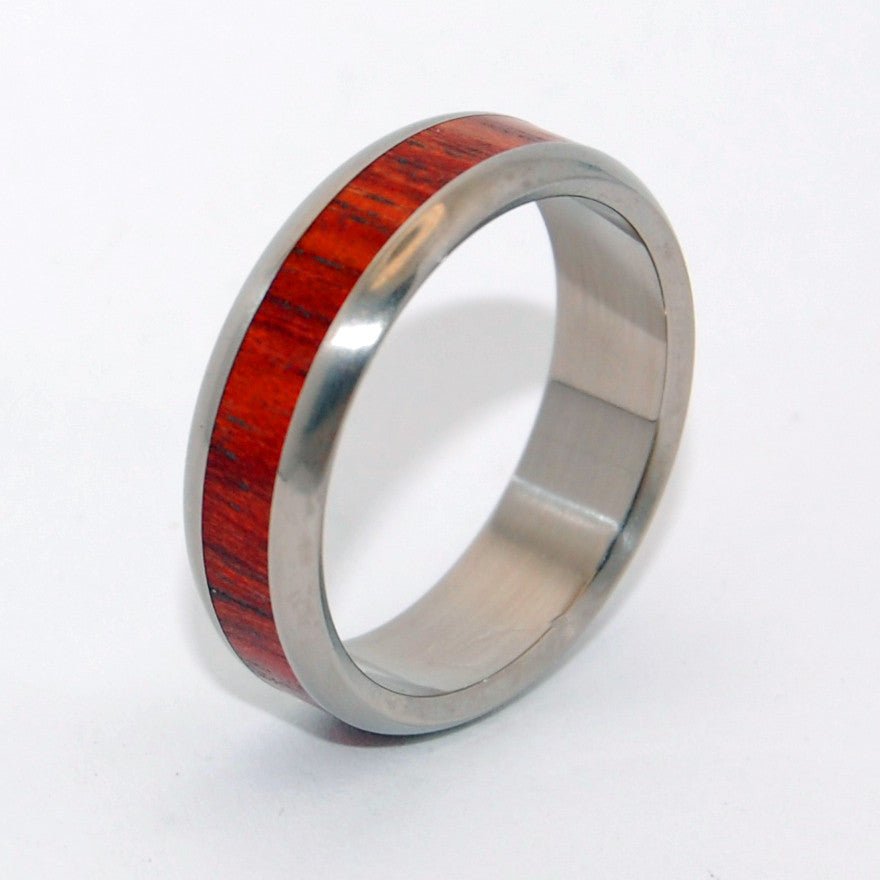 Bloodwood Oath | Men's Bloodwood & Titanium Wedding Ring - Minter and Richter Designs