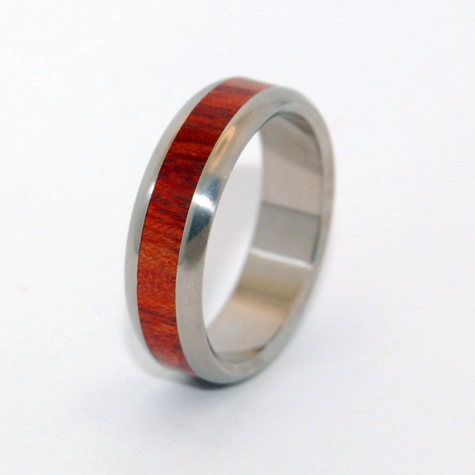 Bloodwood Oath | Men's Bloodwood & Titanium Wedding Ring - Minter and Richter Designs