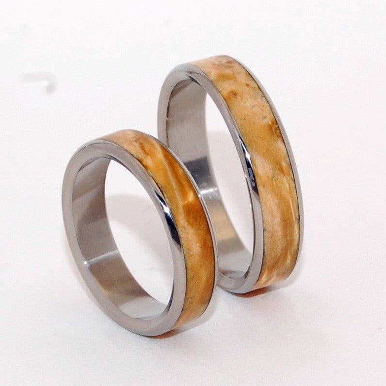 Bloom | Brown Box Elder Wood - Wooden Wedding Bands - Minter and Richter Designs