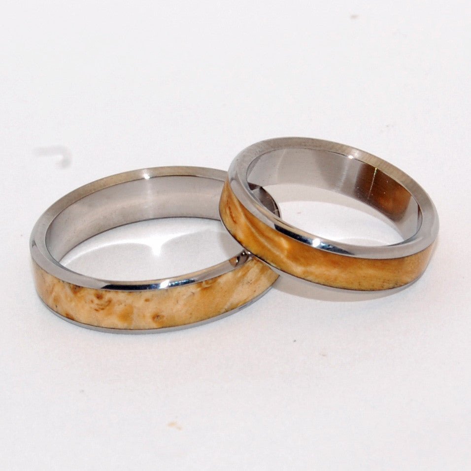 Bloom | Brown Box Elder Wood - Wooden Wedding Bands - Minter and Richter Designs