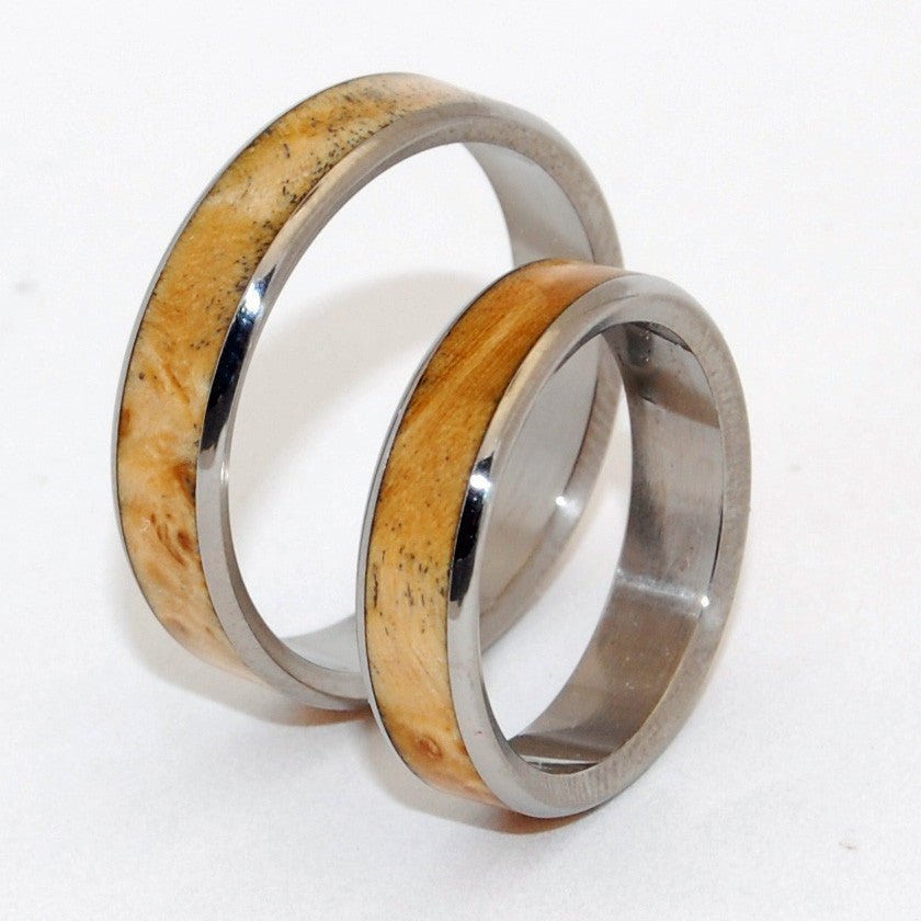 Bloom | Brown Box Elder Wood - Wooden Wedding Bands - Minter and Richter Designs