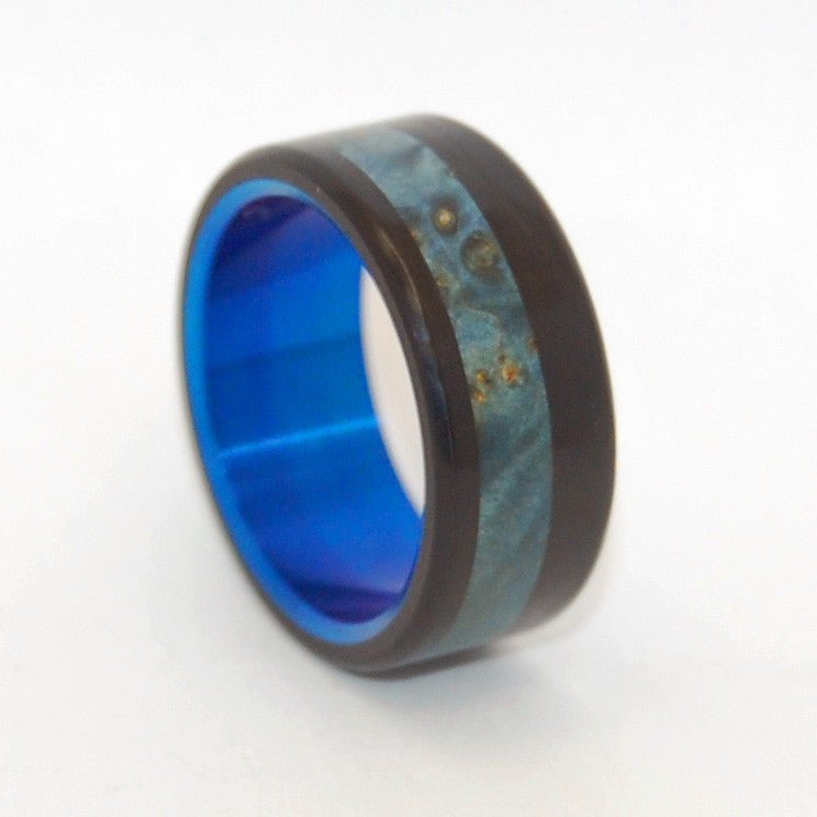 Blue Galway | Men's Wood & Titanium Wedding Ring - Minter and Richter Designs