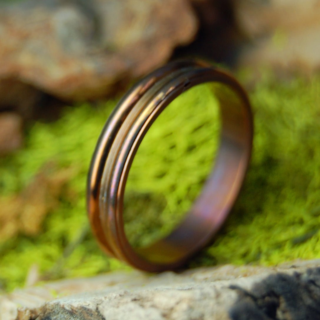 Bronze Anodized | Size 9 At 3.5mm | Titanium Wedding Ring | On Sale - Minter and Richter Designs