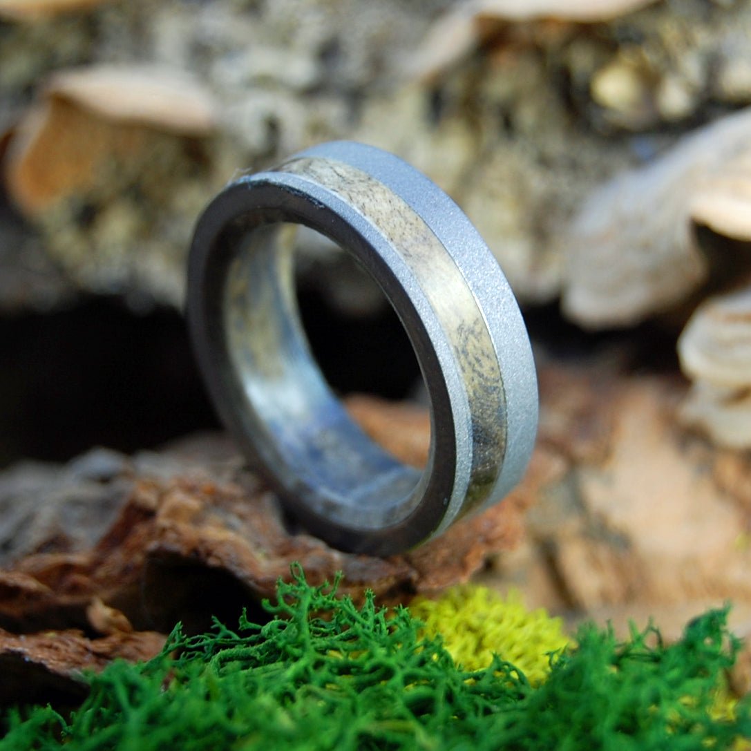 Buckeye Grove | Men's Buckeye Wood & Titanium Wedding Ring - Minter and Richter Designs