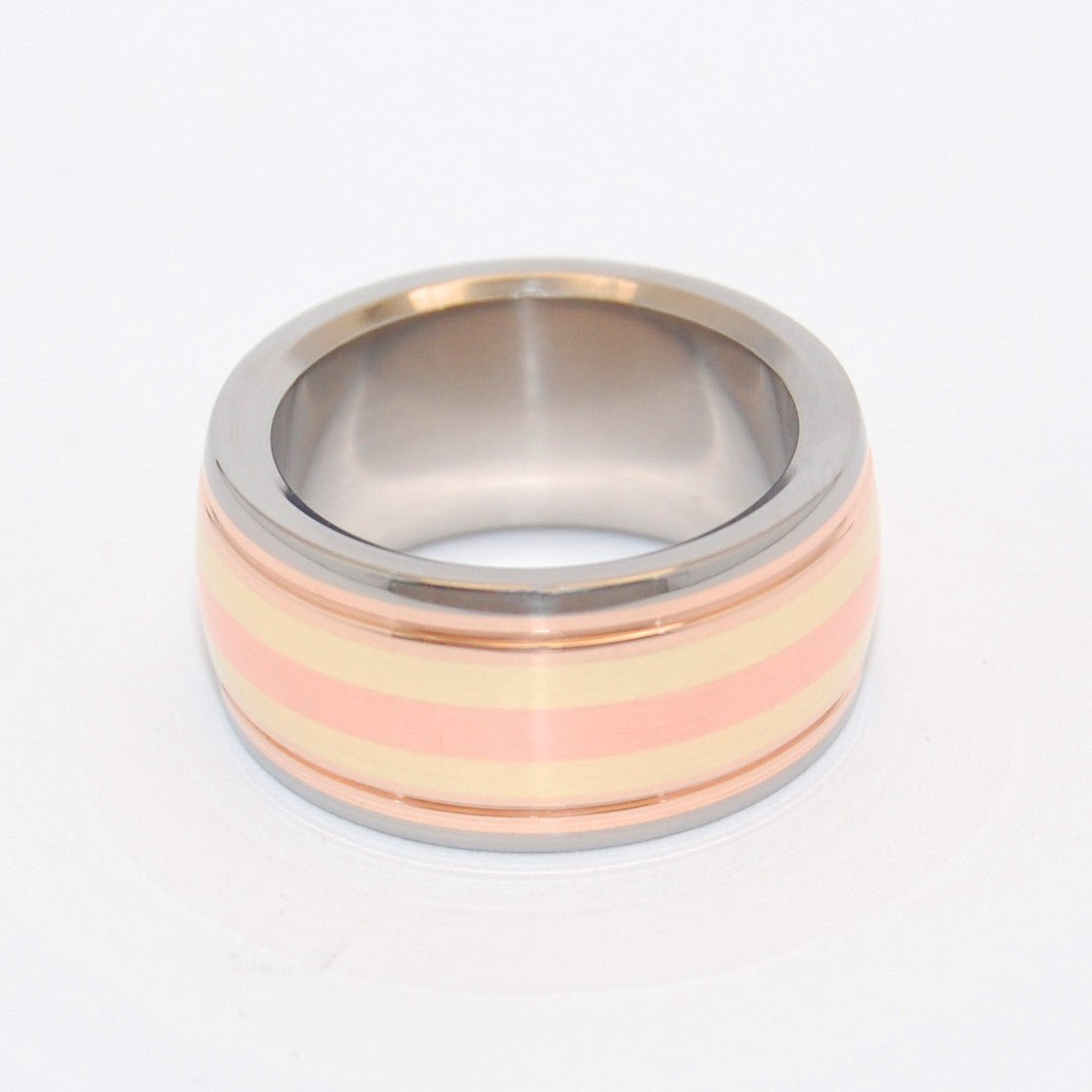 Cat's Cradle | Men's Copper, Bronze & Titanium Wedding Ring - Minter and Richter Designs