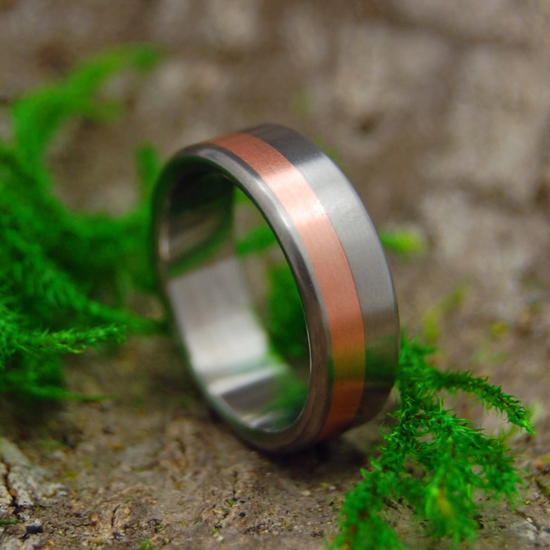 Coppersmith | Men's Copper & Titanium Wedding Ring - Minter and Richter Designs