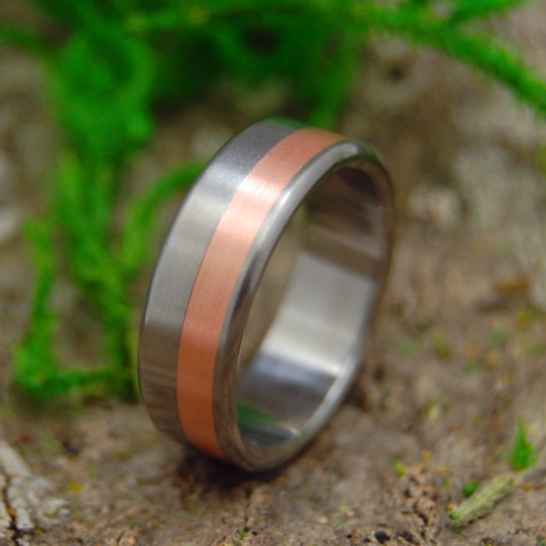 Coppersmith | Men's Copper & Titanium Wedding Ring - Minter and Richter Designs