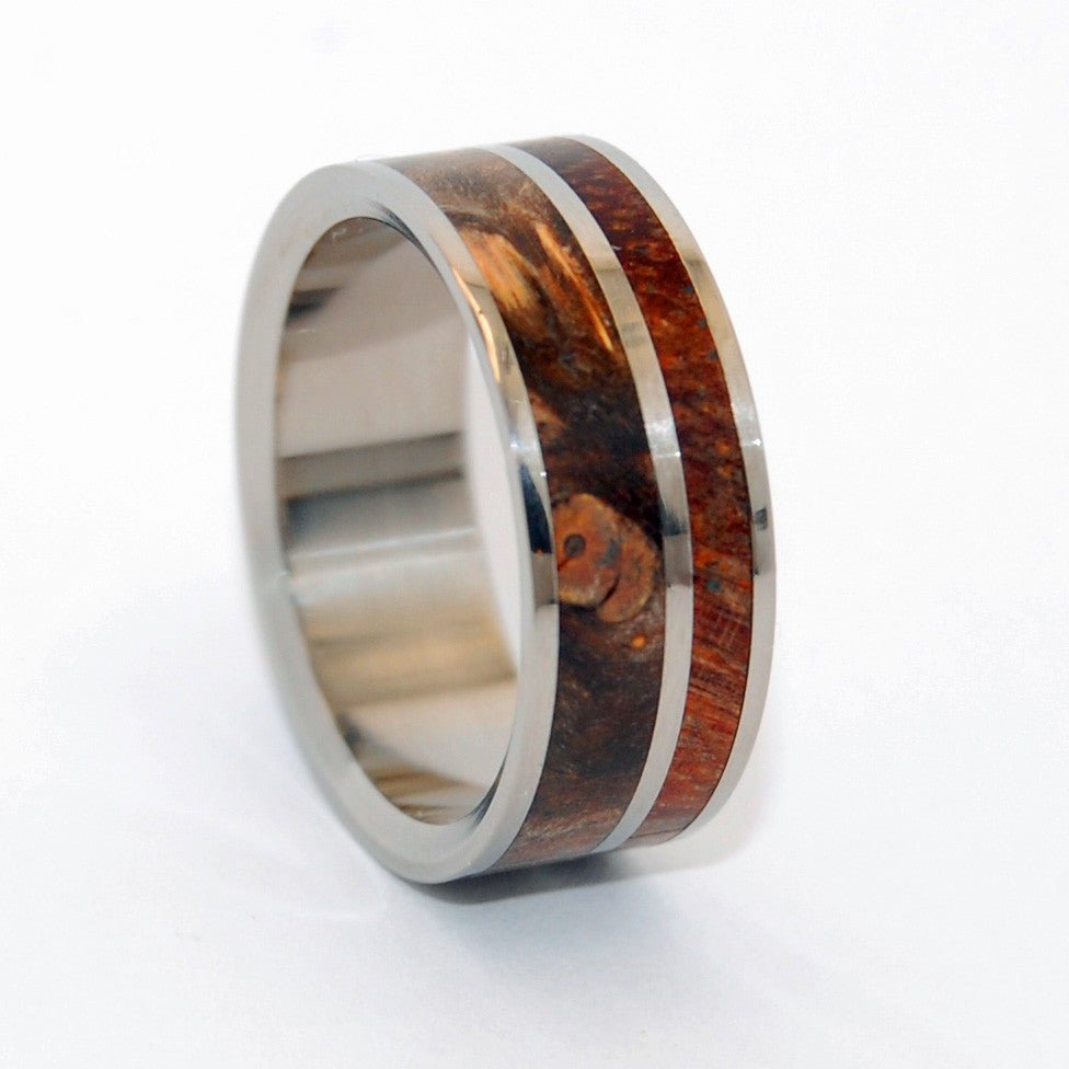 Corinthian | Men's Koa Wood, Maple Wood & Titanium Wedding Ring - Minter and Richter Designs