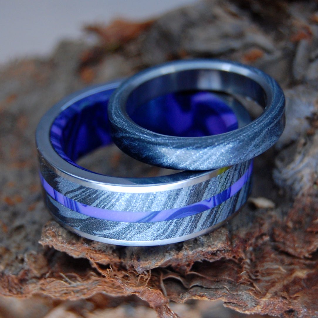 Minter Richter Handcrafted Titanium and Wood Wedding Rings