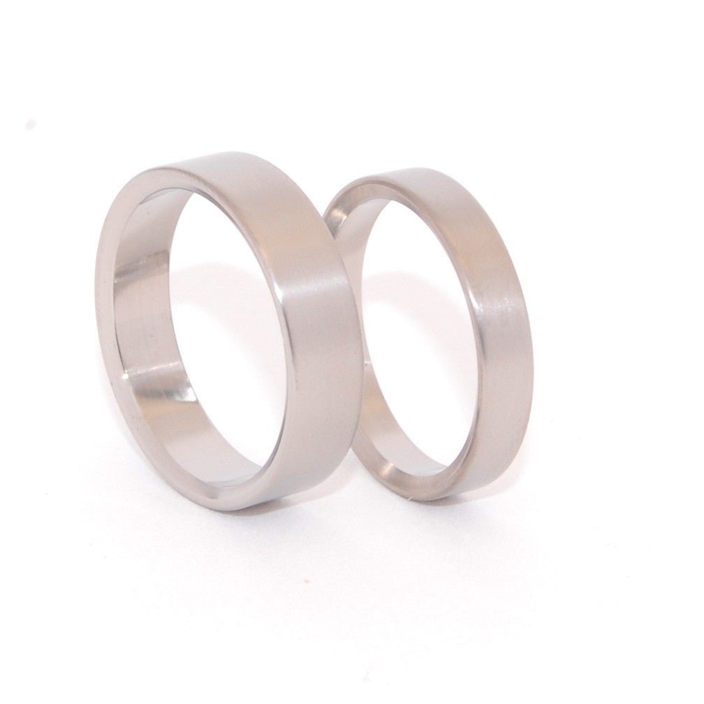 Eden | Titanium Wedding Ring - Unique Wedding Ring Set - Minter and Richter Designs
