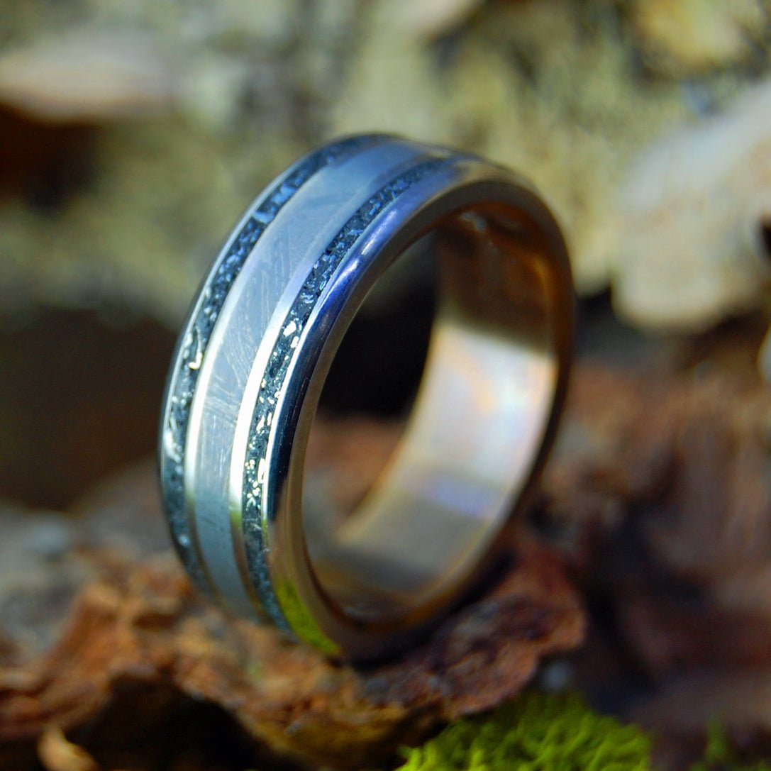 Ford Truck F250 Car Parts And Meteorite | Men's Car Engine Parts, Meteorite & Titanium Wedding Ring - Minter and Richter Designs