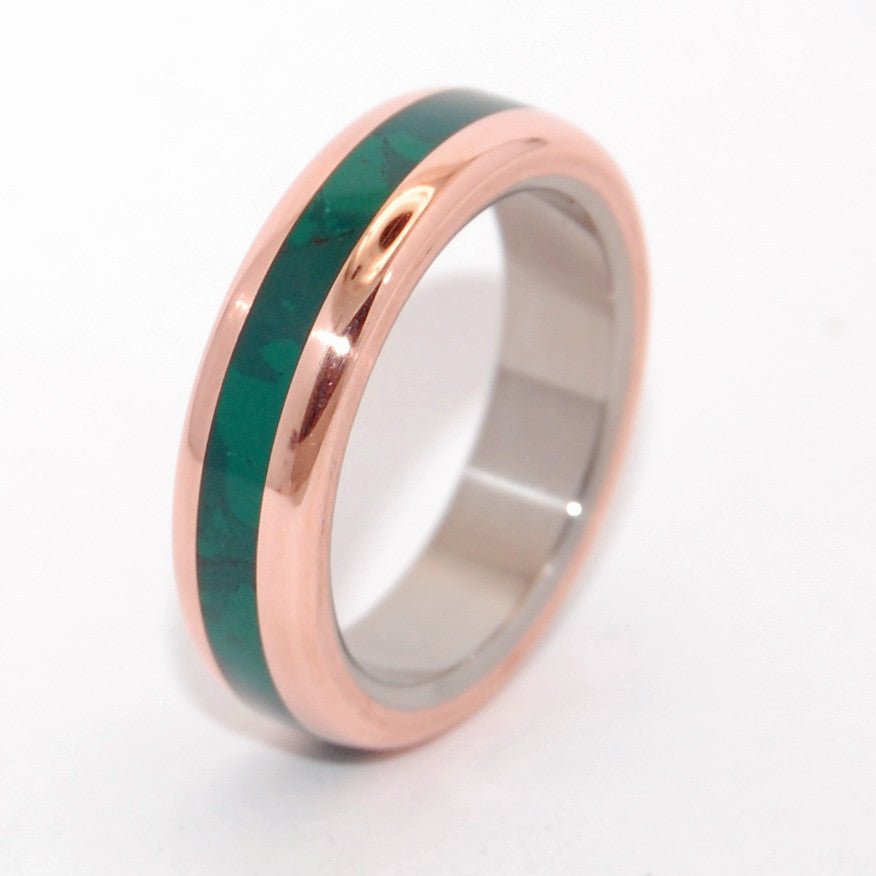 Fun Little Secret | Men's Jade Stone & Titanium Wedding Ring - Minter and Richter Designs