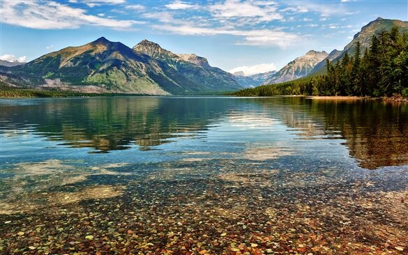 Glacier National Park Blasted | Men's Crushed Rock & Titanium Wedding Ring - Minter and Richter Designs