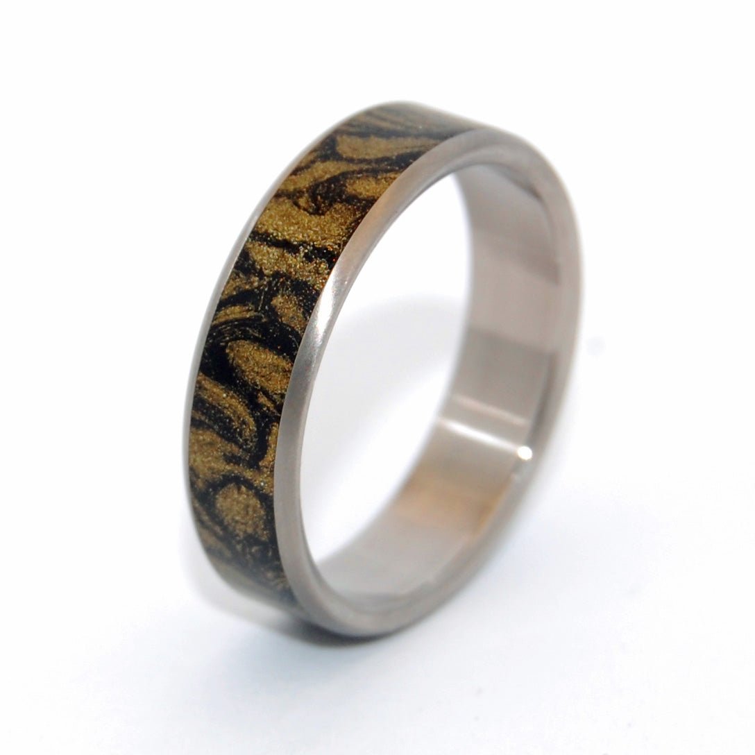 Golden Heart | Men's Mokume Gane Wedding Ring - Minter and Richter Designs