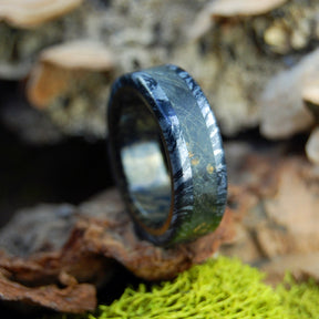 GREEK GOD DONS BRONZE| Wood & M3 Black Titanium Wedding Rings - Minter and Richter Designs
