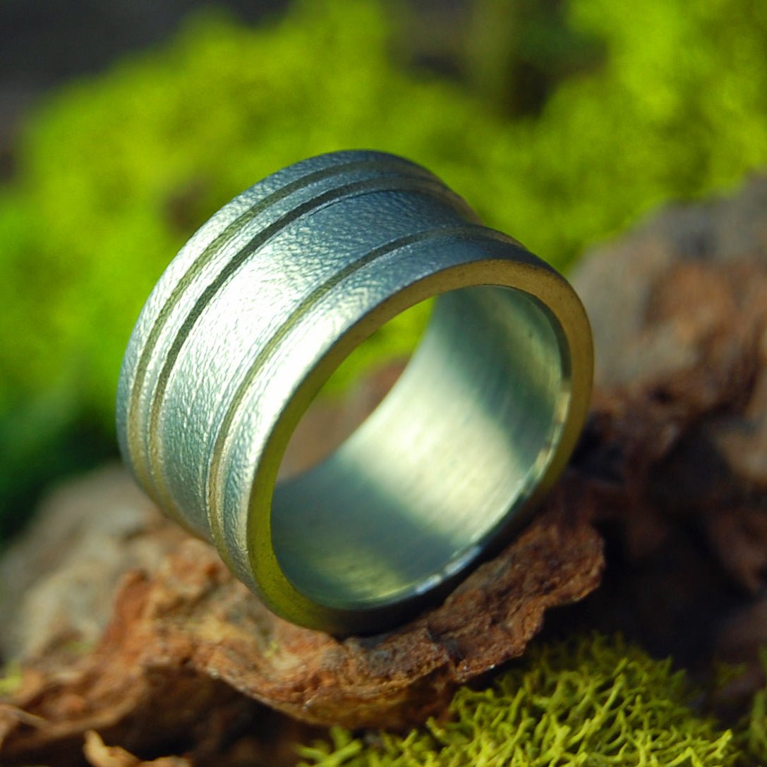 Green | Size 6 At 11mm | Titanium Wedding Ring | On Sale - Minter and Richter Designs