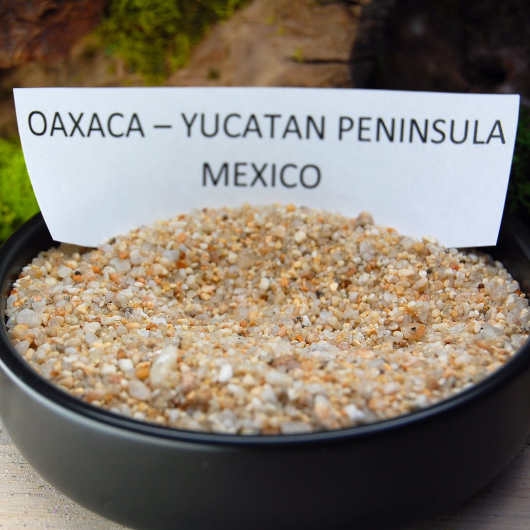 Heart of Oaxaca | Oaxaca Beach Sand & California Redwood Titanium Wedding Ring - Minter and Richter Designs