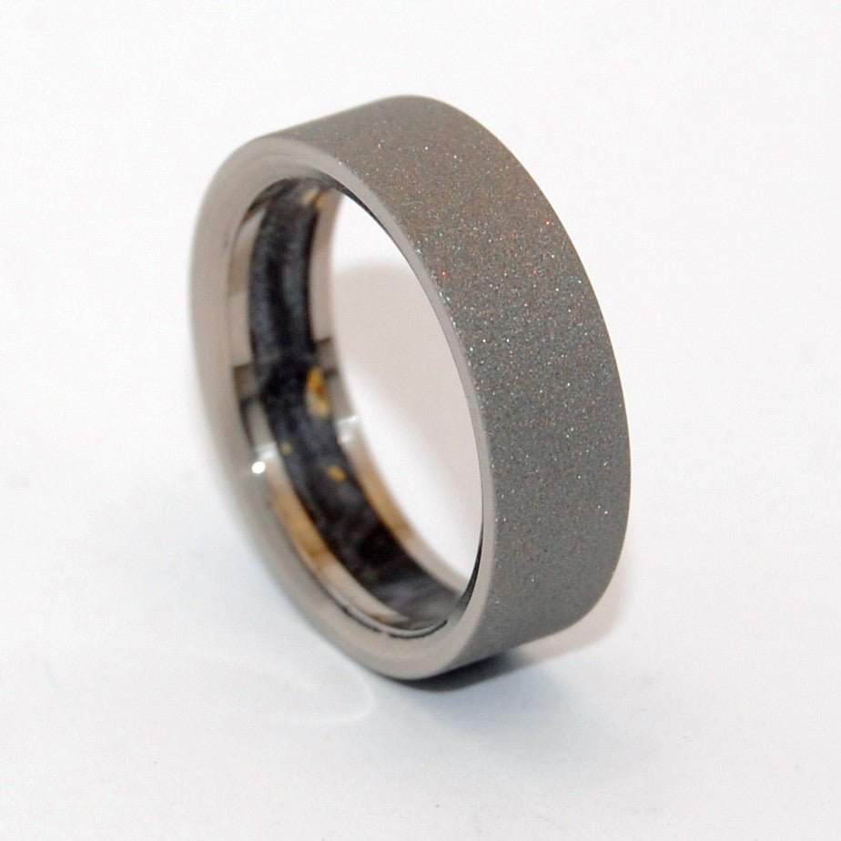 Humble Majesty | Men's Black Box Elder Wood & Titanium Wedding Ring - Minter and Richter Designs