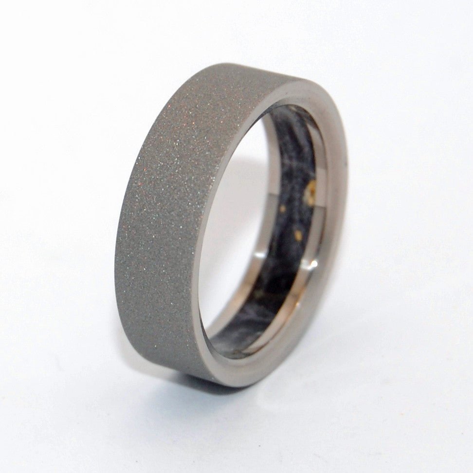 Humble Majesty | Men's Black Box Elder Wood & Titanium Wedding Ring - Minter and Richter Designs