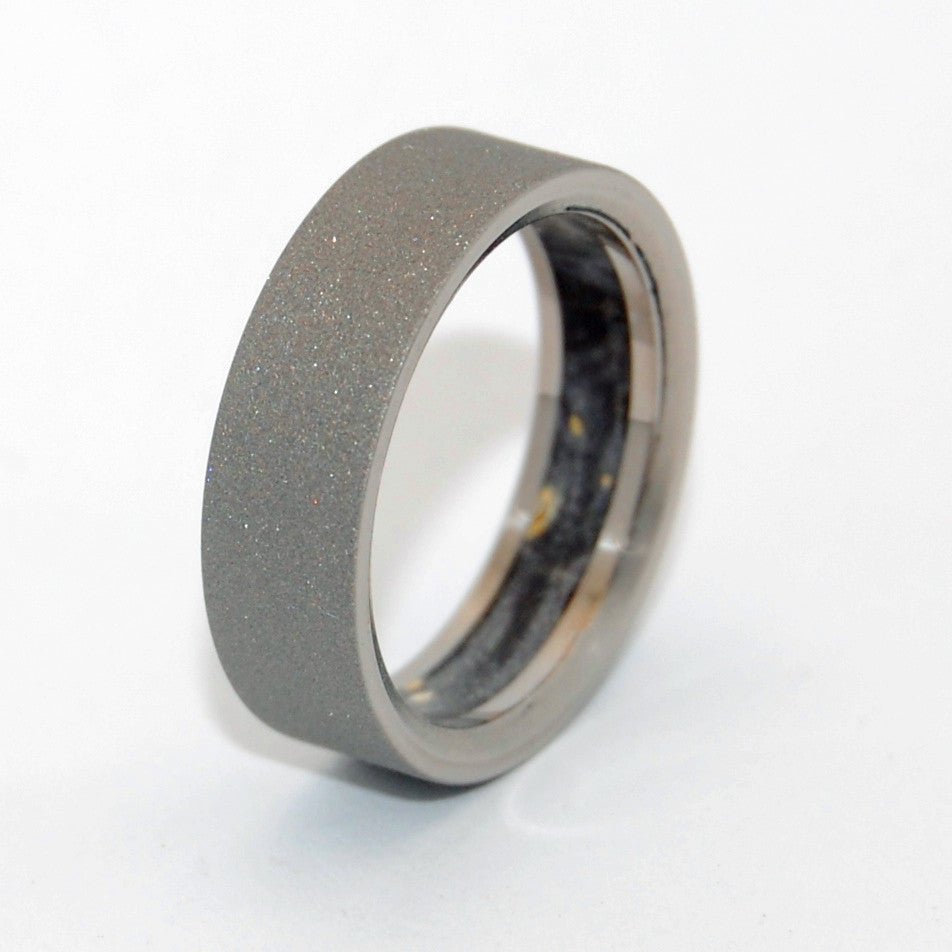 Humble Majesty | Men's Black Box Elder Wood & Titanium Wedding Ring - Minter and Richter Designs