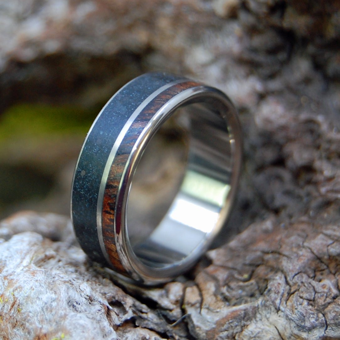 Icelandic Heart | Size 6.25 At 6.4mm | Icelandic Beach Sand | Unique Wedding Ring | On Sale - Minter and Richter Designs