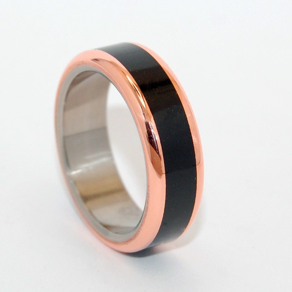 In His Clearness | Men's Onyx & Titanium Wedding Ring - Minter and Richter Designs
