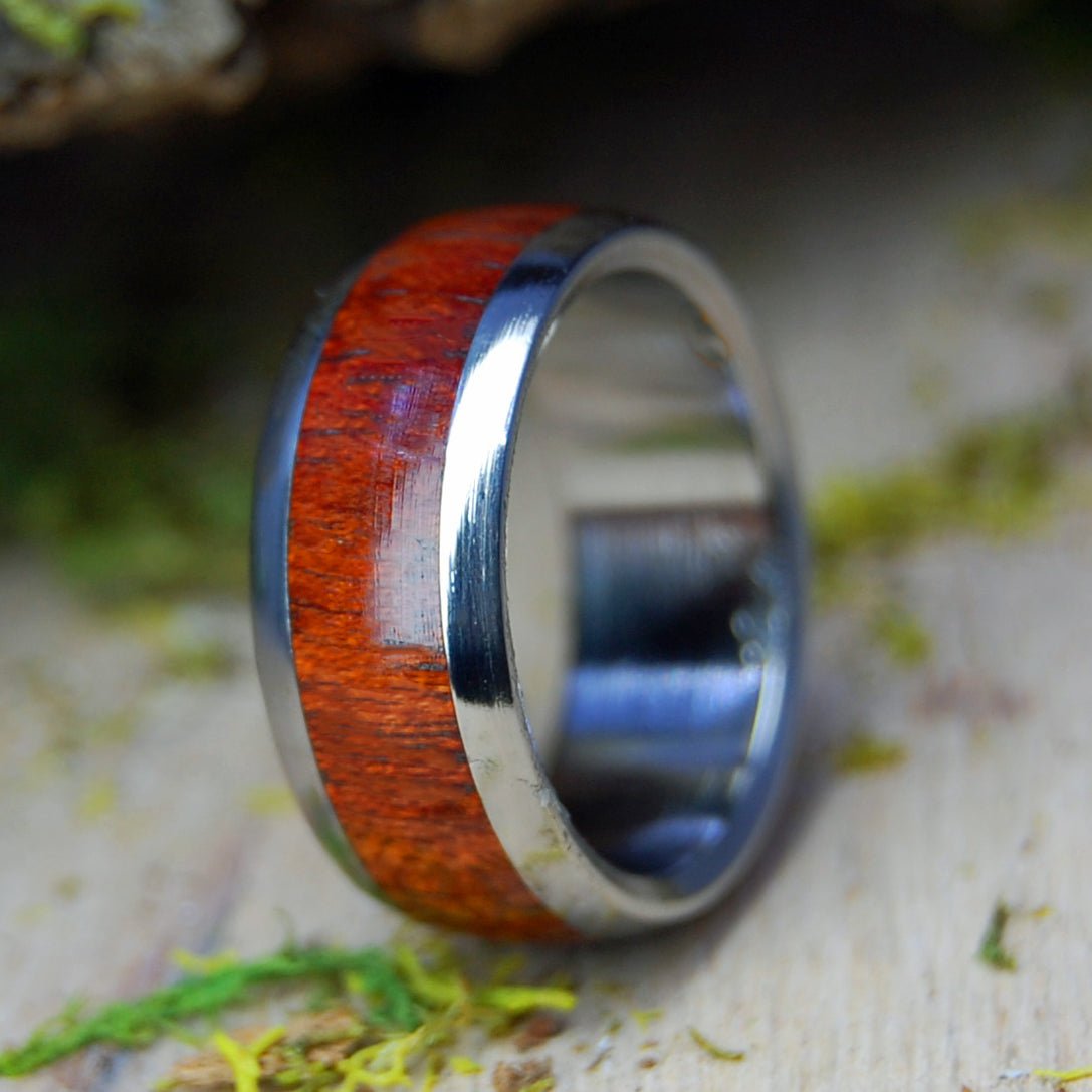 Inox Every Drop of Blood | Size 6.5 At 7.9mm | Bloodwood | Unique Wedding Band | On Sale - Minter and Richter Designs