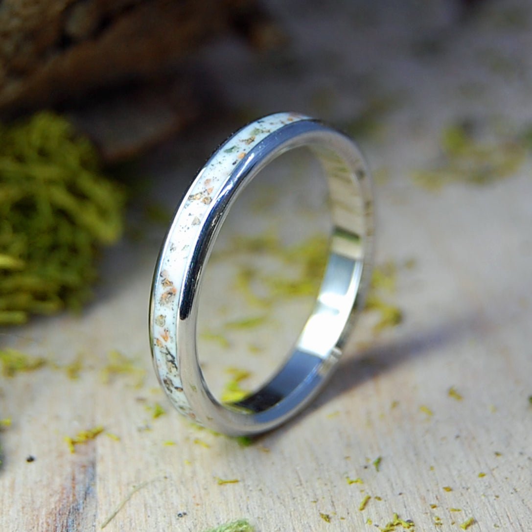 Inox White Horse Beach Plymouth MA | Men's Beach Sand & Inox Steel Wedding Ring - Minter and Richter Designs