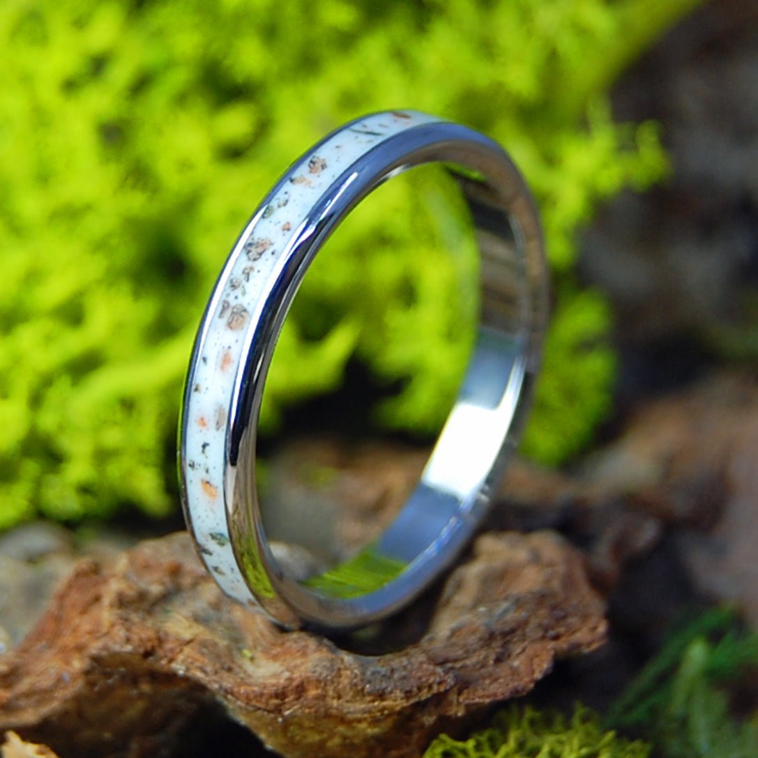 Inox White Horse Beach Plymouth MA | Men's Beach Sand & Inox Steel Wedding Ring - Minter and Richter Designs