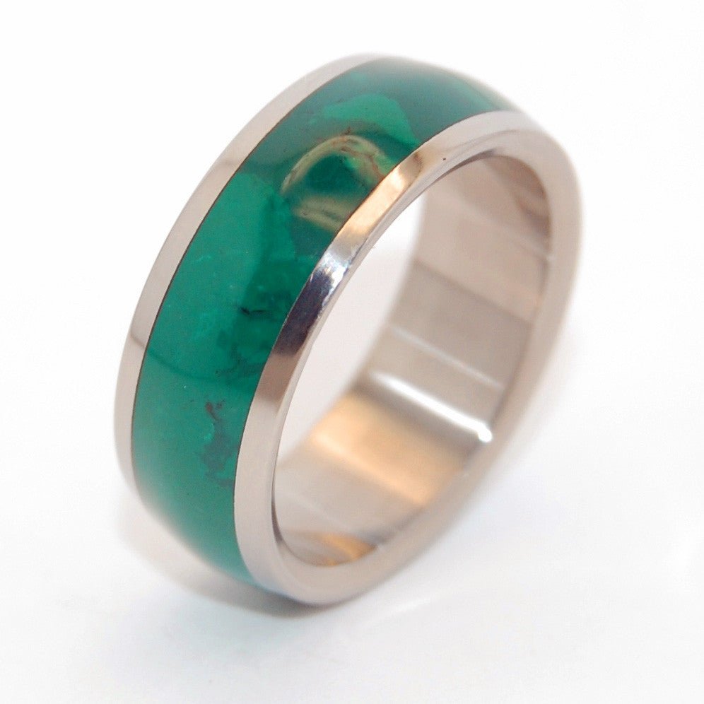 Jade Empire | Men's Jade & Titanium Unique Wedding Ring - Minter and Richter Designs