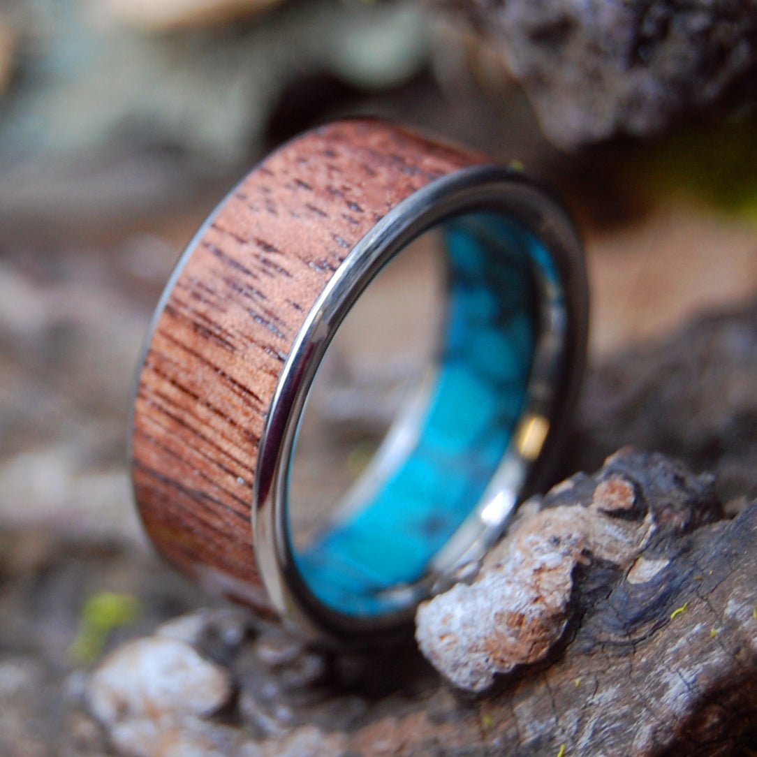 Ocean Hidden Wood Ring Swirling Ocean Secret World Ring