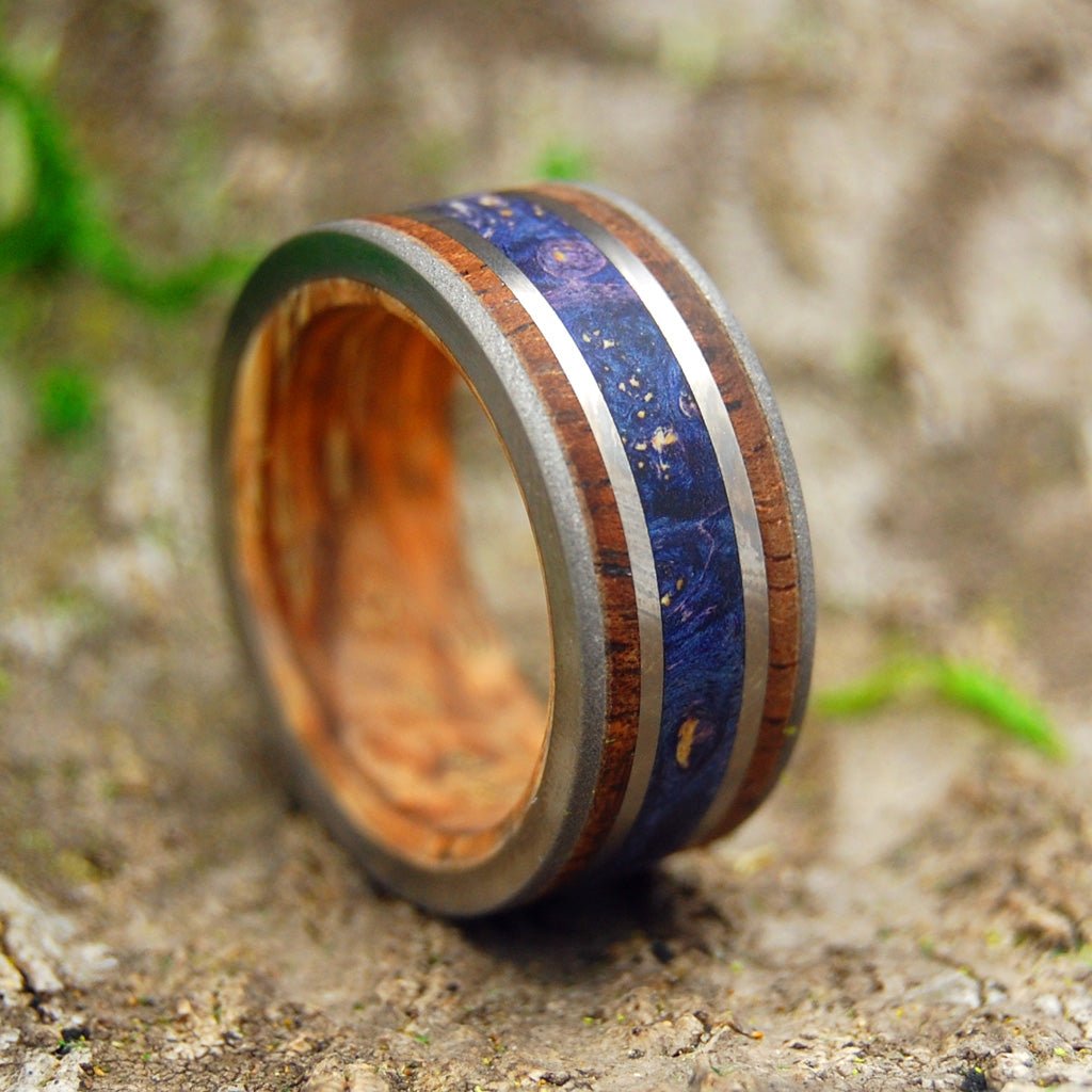 Koa Triumph | Men's Koa Wood Wedding Ring - Minter and Richter Designs