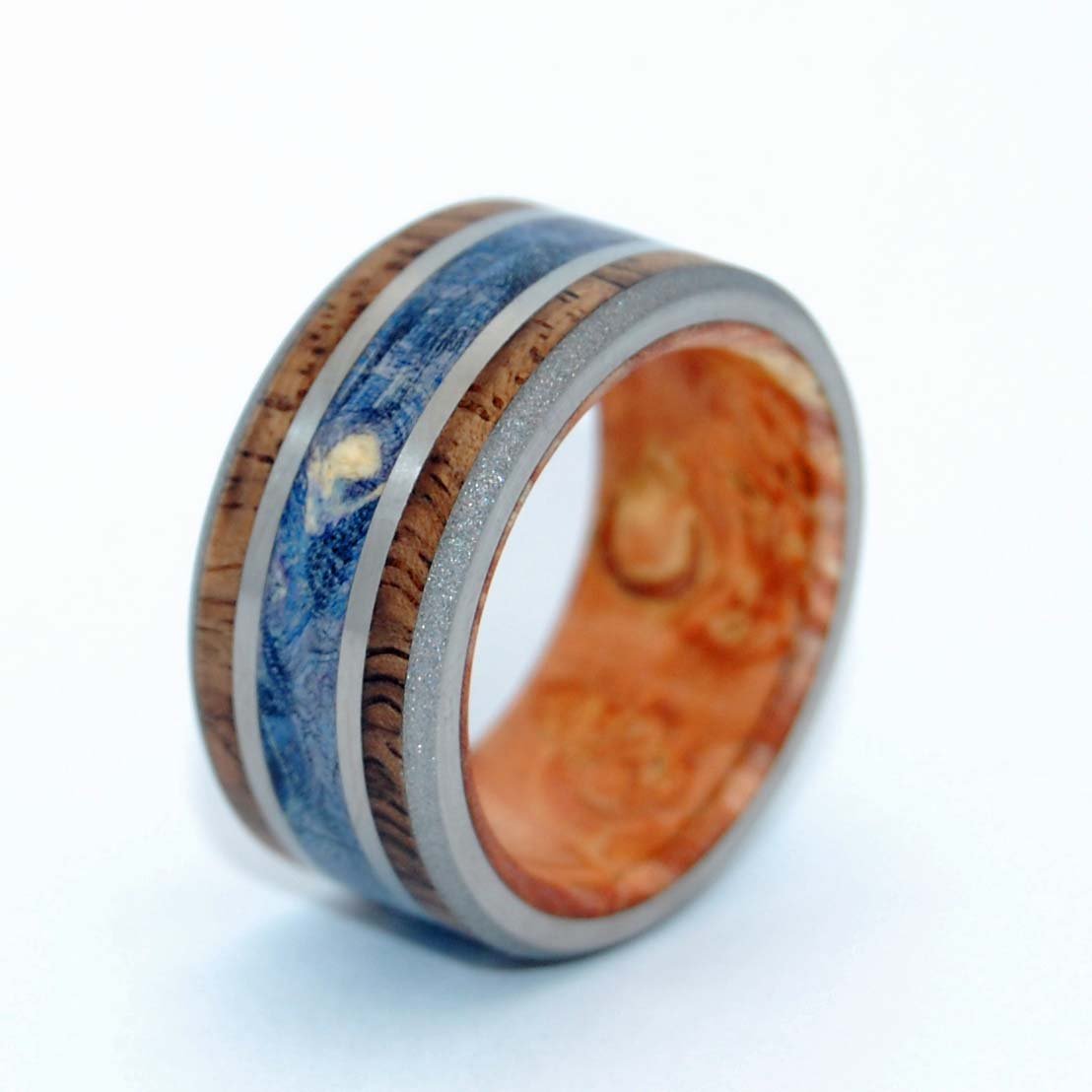Koa Triumph | Men's Koa Wood Wedding Ring - Minter and Richter Designs