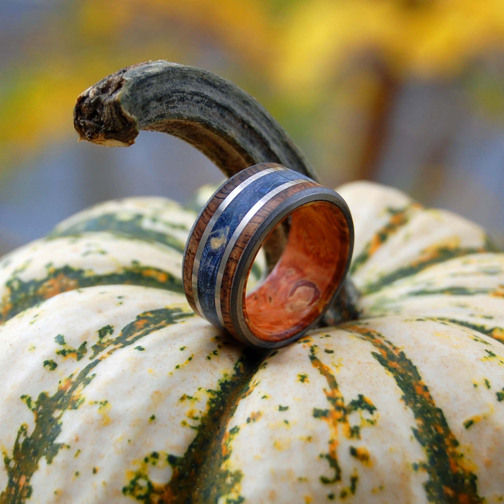 Koa Triumph | Men's Koa Wood Wedding Ring - Minter and Richter Designs