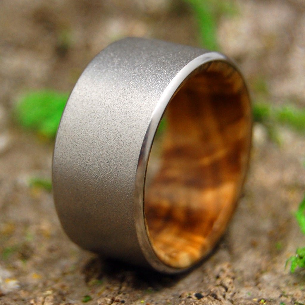 Light Buckeye Kore | Men's Buckeye Wood Wedding Ring - Minter and Richter Designs