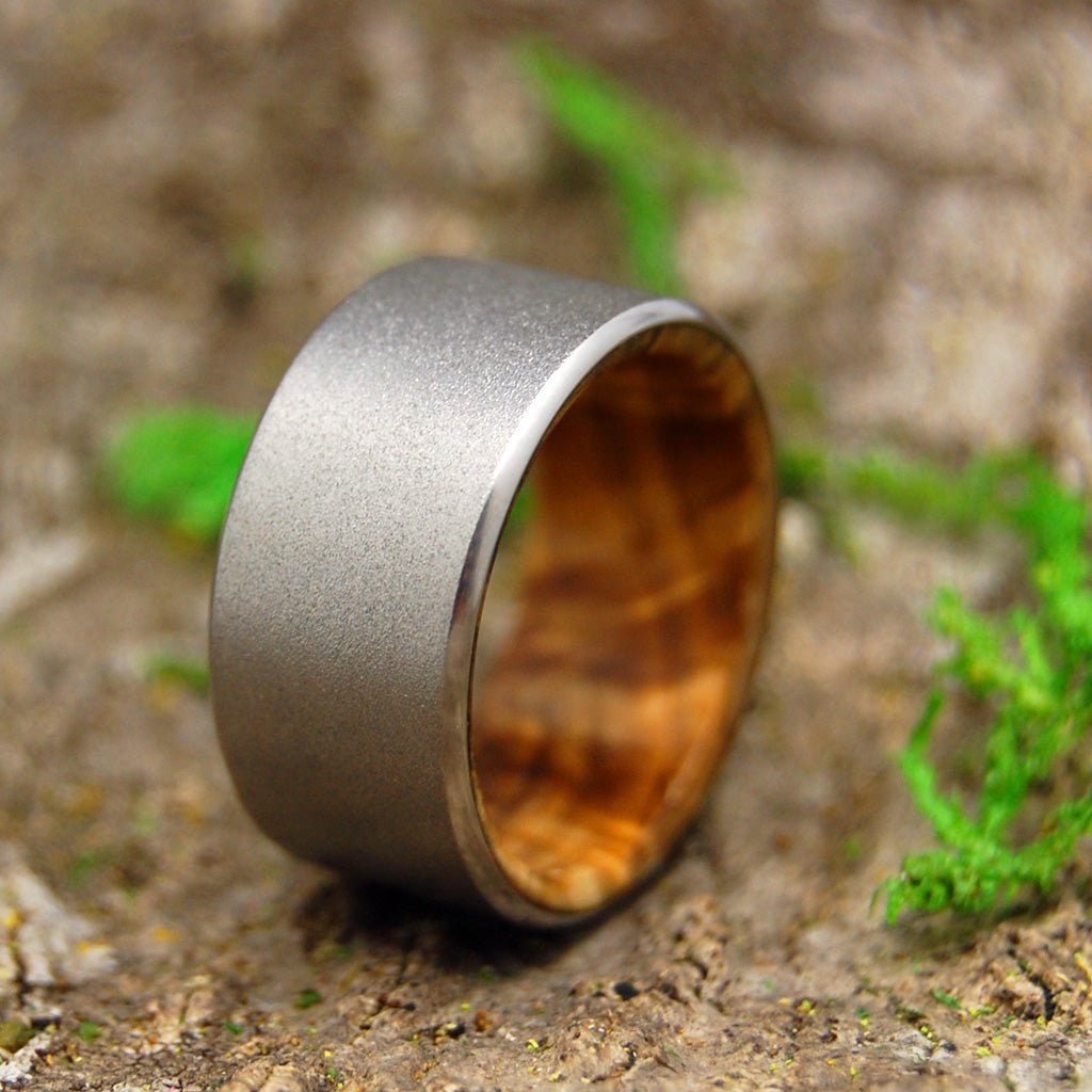 Light Buckeye Kore | Men's Buckeye Wood Wedding Ring - Minter and Richter Designs