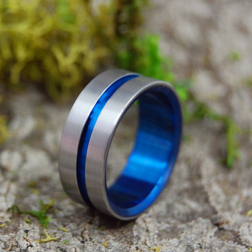 Lord Henry Blue | Men's Titanium Wedding Ring - Minter and Richter Designs